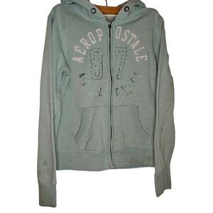 Aeropostale Y2K Vintage Zip Up Jacket Sweater